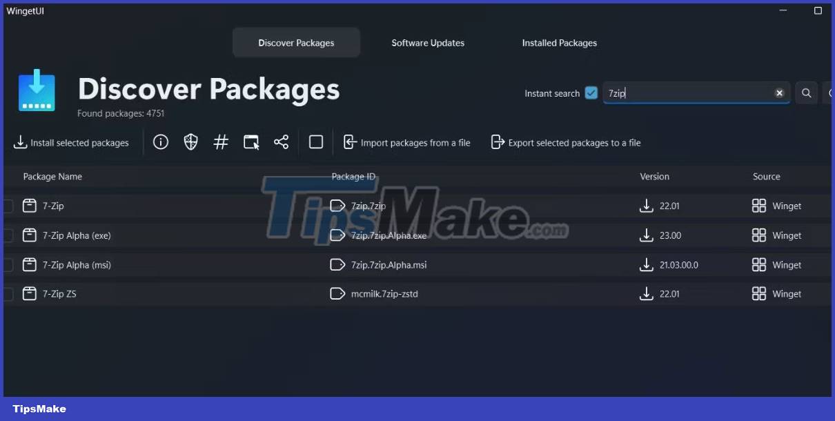 How to manage application packages with WingetUI on Windows 11 Picture 2
