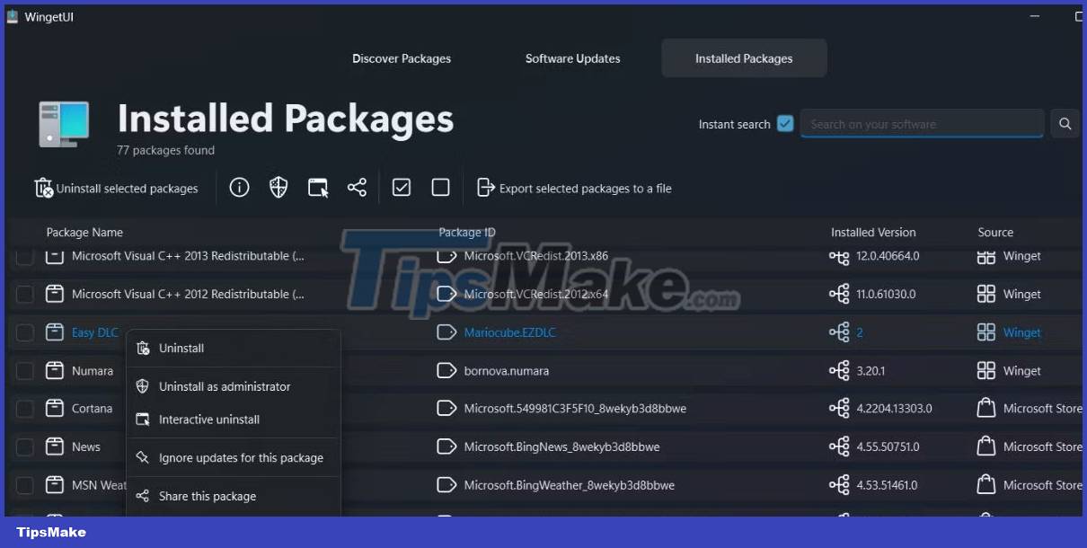 How to manage application packages with WingetUI on Windows 11 Picture 8