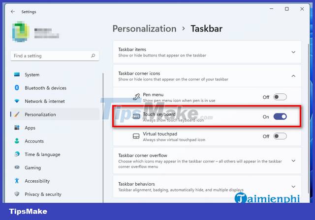 How to open and adjust the virtual keyboard on Windows 11 Picture 5