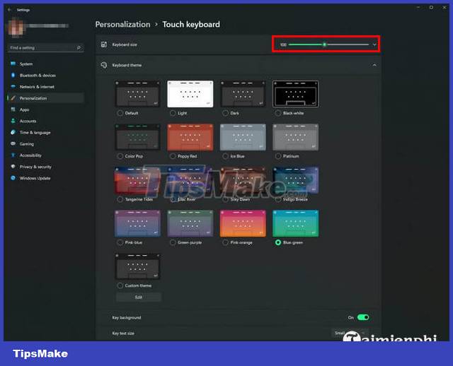 How to open and adjust the virtual keyboard on Windows 11 Picture 9