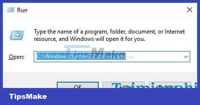 How to open the Host file on Windows 10, edit the hosts file Picture 8