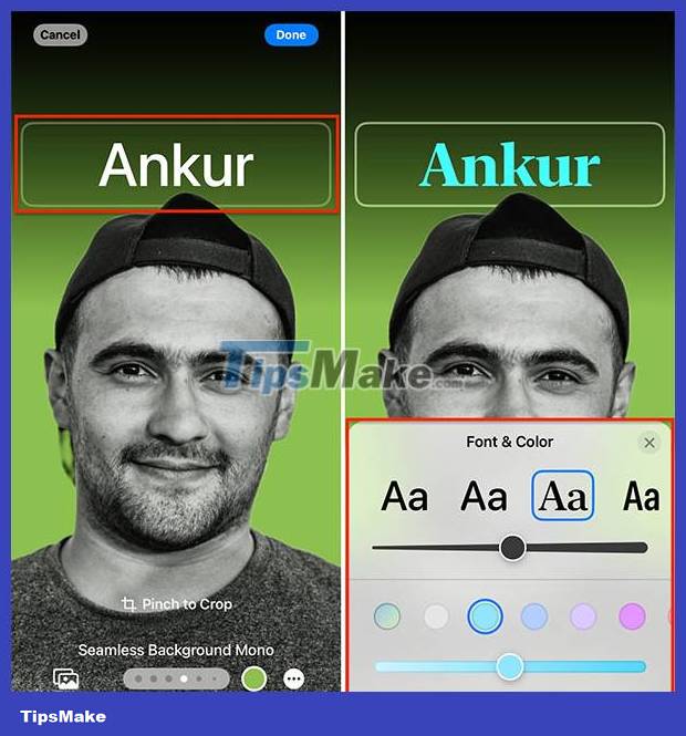 How to put a poster for your phone number on iPhone Picture 4