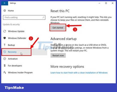 How to reset Windows 10 to its original state Picture 3