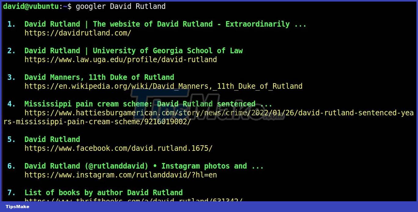 How to search Google from Linux terminal with Googler Picture 3
