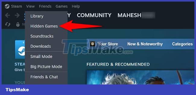 How to see a list of hidden games on Steam Picture 1