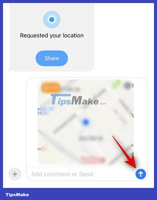 How to send location directly in messages on iPhone Picture 7