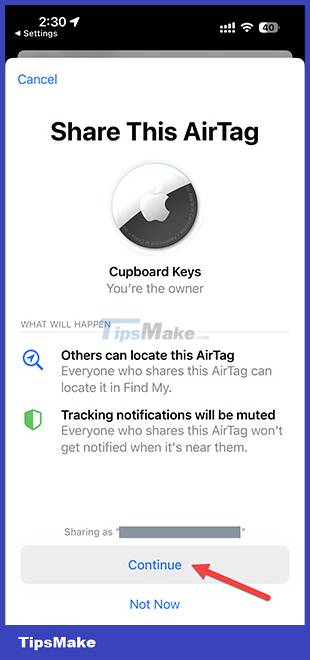 How to share AirTag with others on iPhone Picture 3