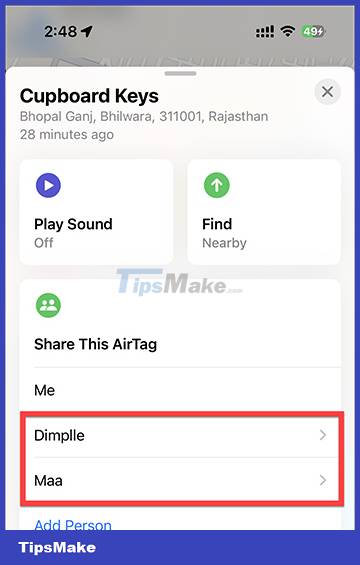 How to share AirTag with others on iPhone Picture 5