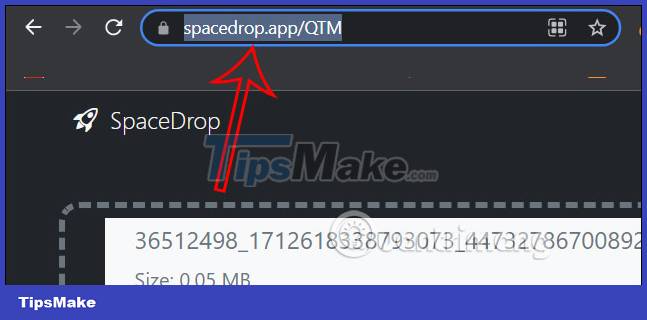 Picture 5 of How to share files online on SpaceDrop without an account