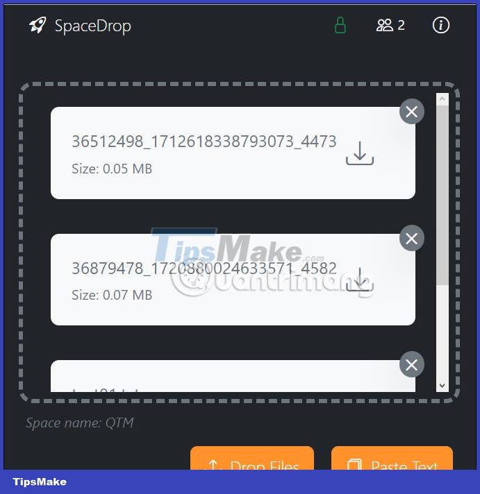 Picture 7 of How to share files online on SpaceDrop without an account