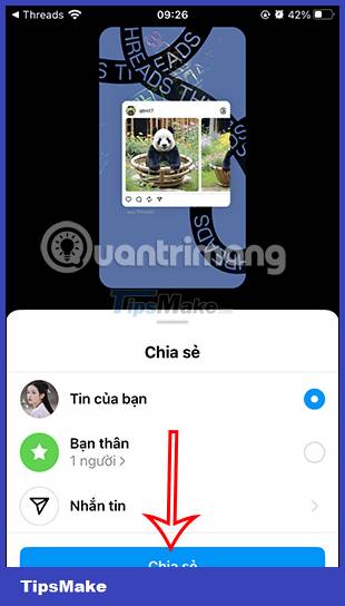 How to share Threads post to Instagram Story Picture 9