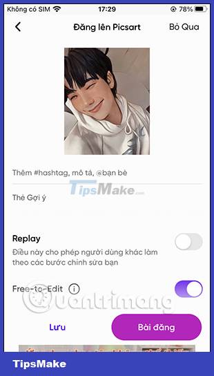 How to turn a portrait photo into a cartoon image on Picsart Picture 9
