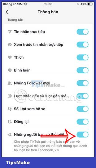 How to turn off notifications about friends on TikTok Picture 5