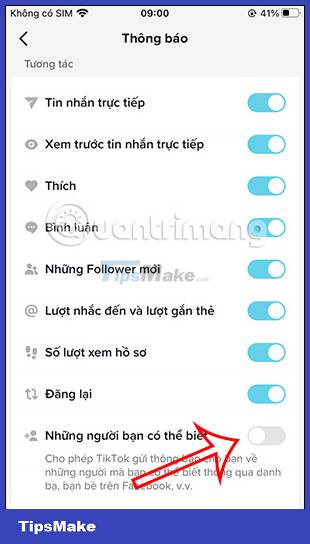 How to turn off notifications about friends on TikTok Picture 6