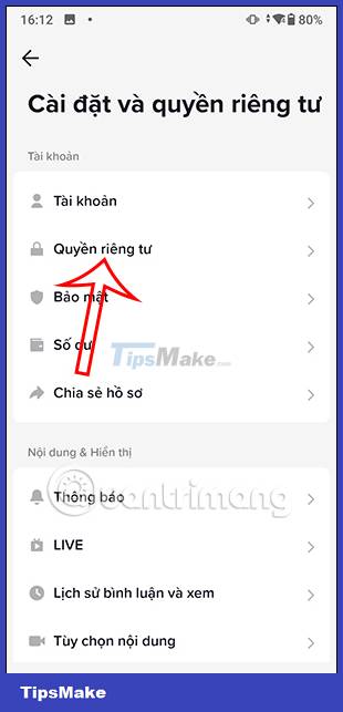 How to turn off syncing Facebook contacts on TikTok Picture 4
