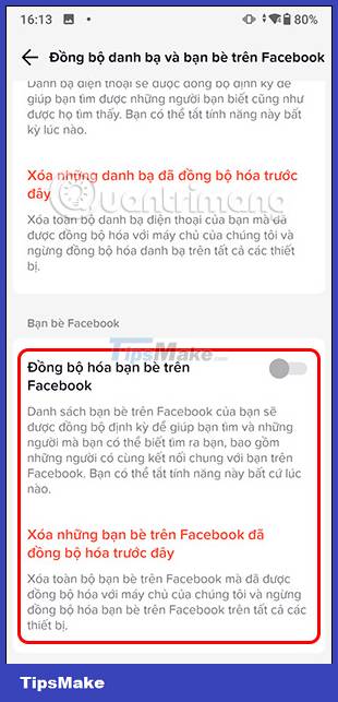 How to turn off syncing Facebook contacts on TikTok Picture 6