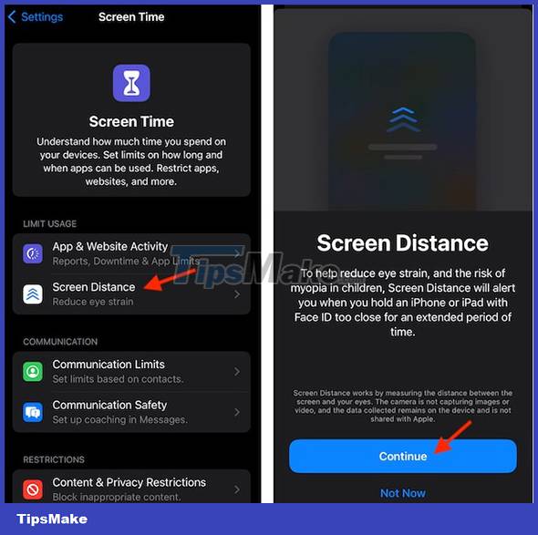 How to turn on iPhone use too close to eyes warning Picture 2