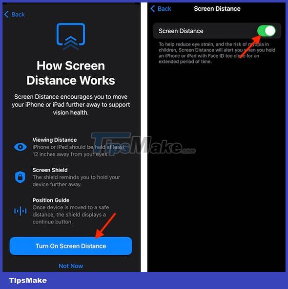 How to turn on iPhone use too close to eyes warning Picture 3