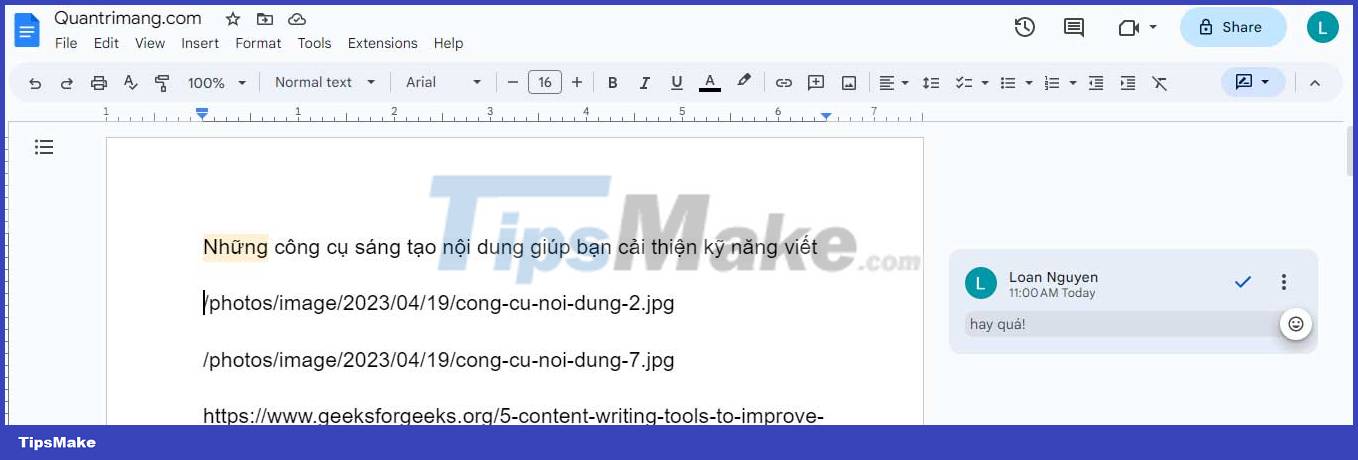 images 1 of How to use emoji comments on Google Docs
