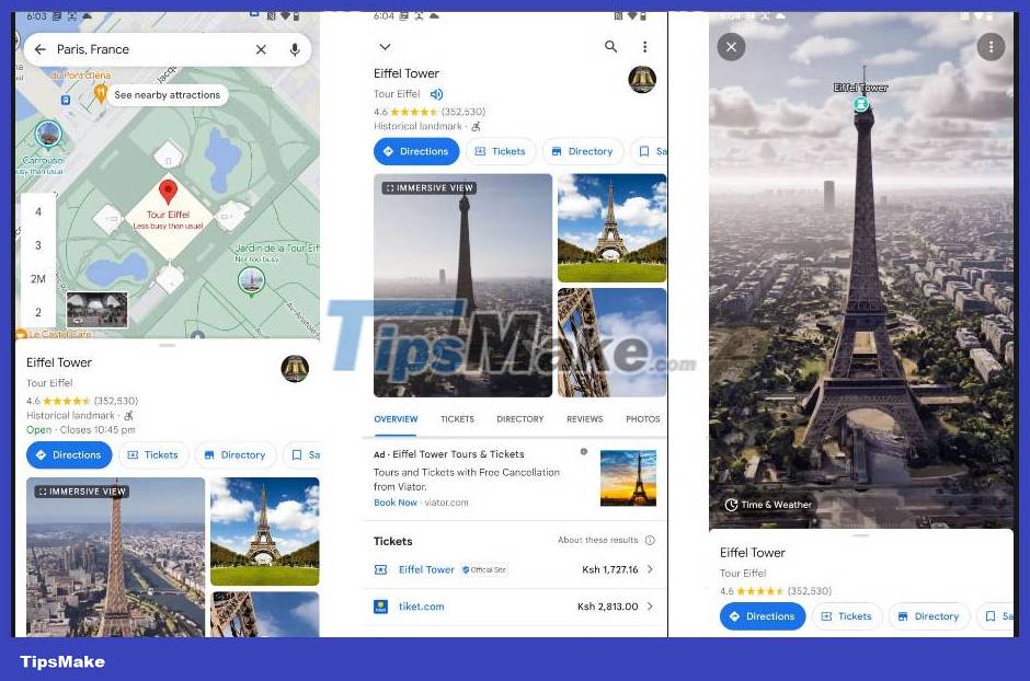How To Use Google Maps Immersive View On Android And IOS - TipsMake.com