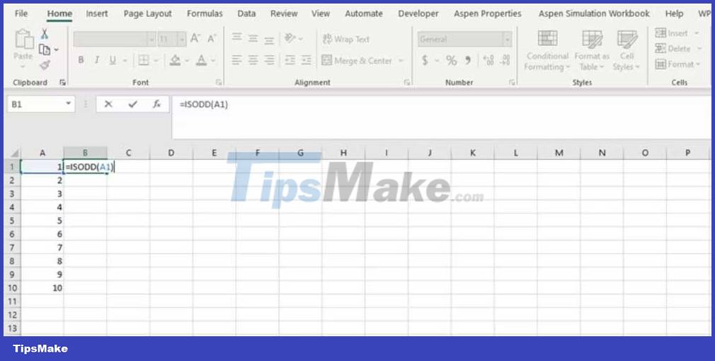 How to use ISEVEN and ISODD functions in Excel Picture 3