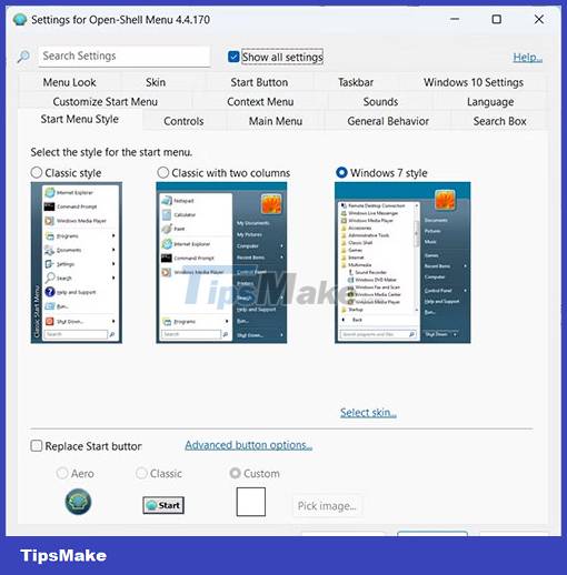 Picture 6 of How to use Open-Shell in Windows 11