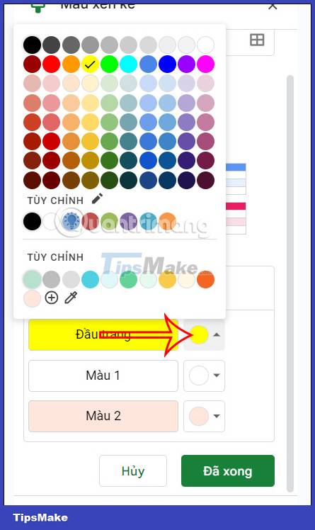 How to use the interlaced color tool in Google Sheets Picture 4