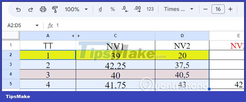 How to use the interlaced color tool in Google Sheets Picture 5