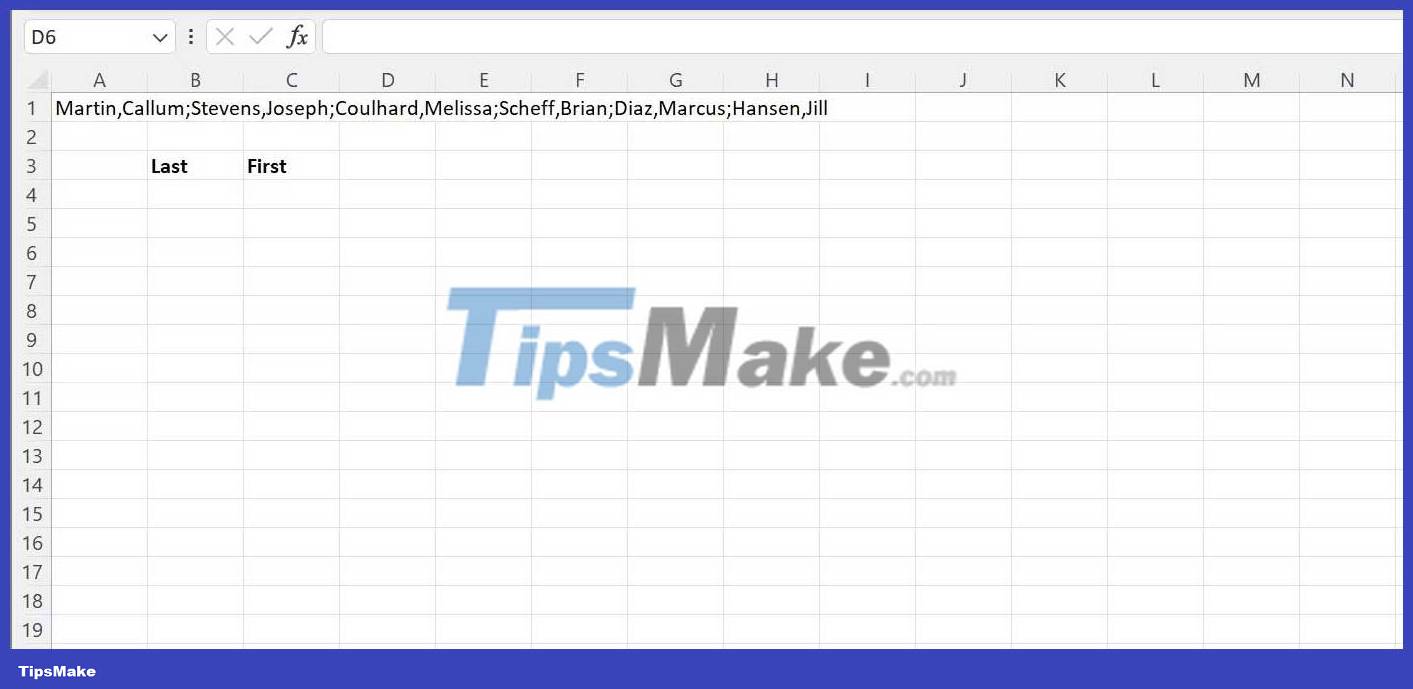 How to use the TEXTSPLIT function in Microsoft Excel - TipsMake.com