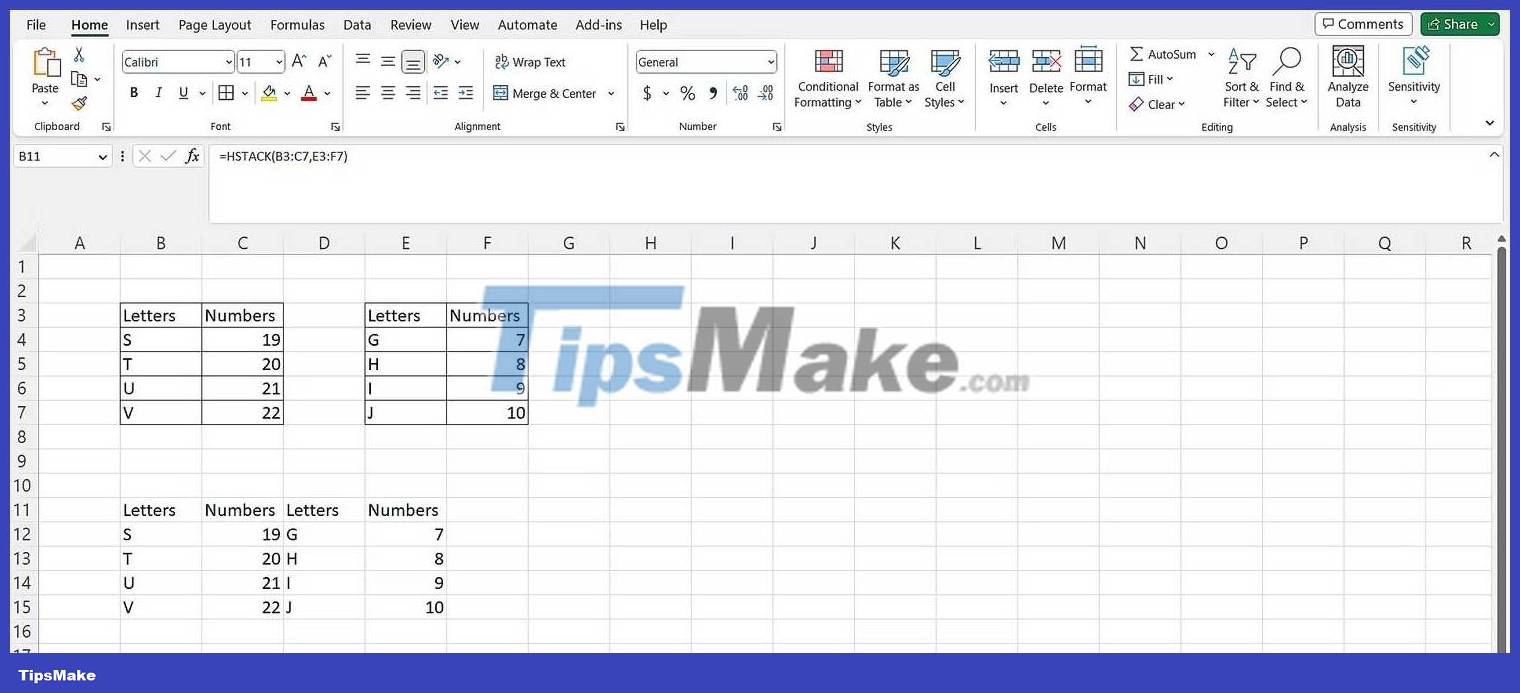 How To Use Vstack And Hstack Functions In Excel 7578