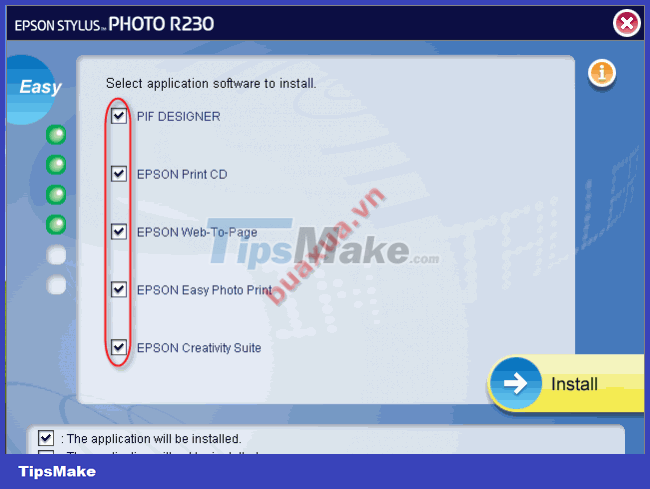 Install the driver program for the printer Picture 9