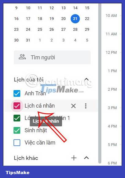 Instructions for adding color to the calendar on Google Calendar Picture 6