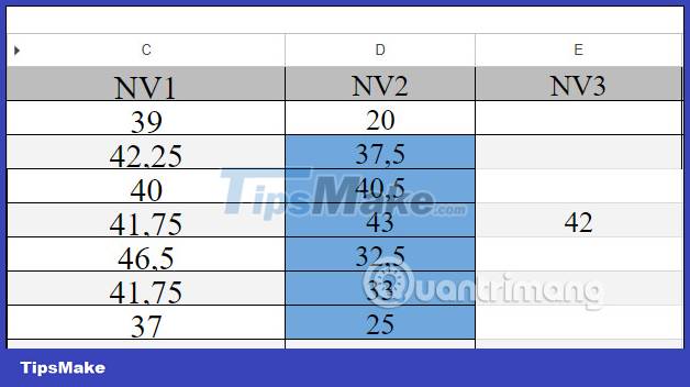 Instructions for coloring cells and text in Google Sheets Picture 3