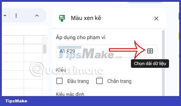 Instructions for coloring cells and text in Google Sheets Picture 5