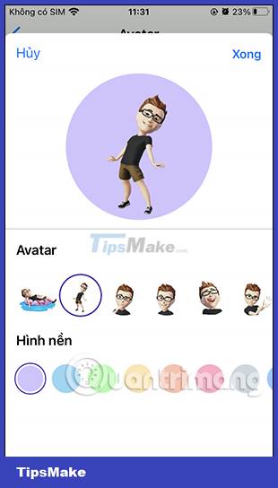 Instructions for creating avatars on WhatsApp Picture 11