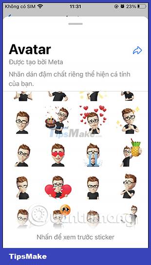 Instructions for creating avatars on WhatsApp Picture 13