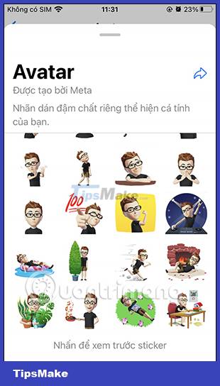 Instructions for creating avatars on WhatsApp Picture 14