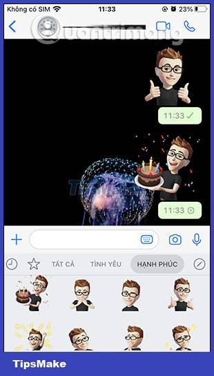 Instructions for creating avatars on WhatsApp Picture 21