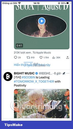 Picture 4 of Instructions for creating bookmarks in Twitter