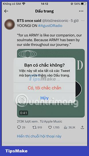 Picture 8 of Instructions for creating bookmarks in Twitter