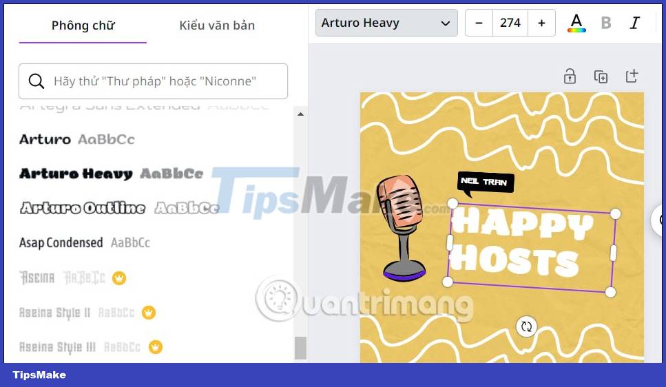 Instructions for creating podcast covers on Canva Picture 7