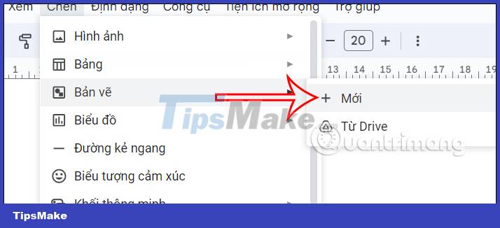Picture 3 of Instructions for drawing mind maps in Google Docs