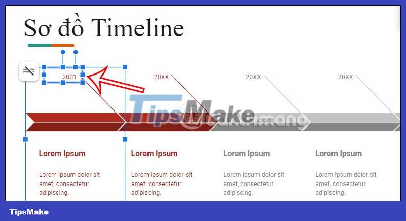 Instructions for drawing Timeline diagrams on Google Slides Picture 4