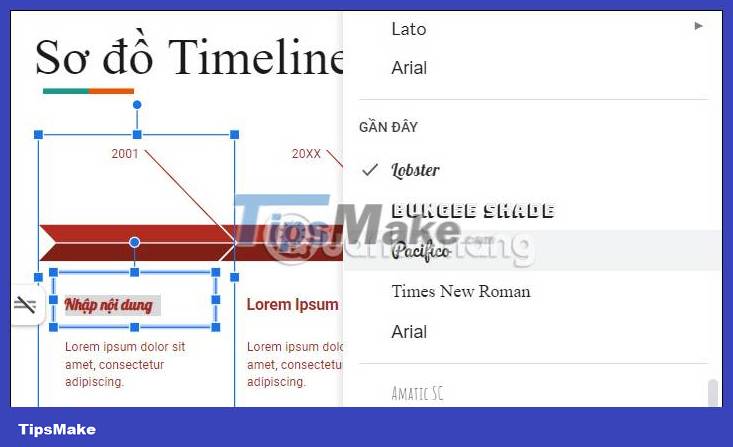 Instructions for drawing Timeline diagrams on Google Slides Picture 5