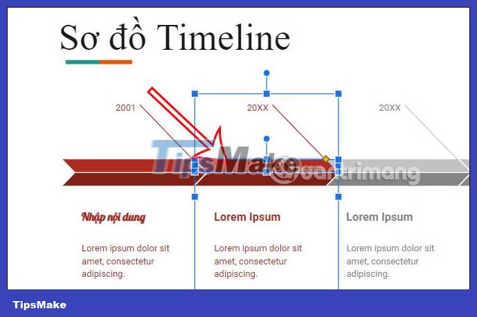 Instructions for drawing Timeline diagrams on Google Slides Picture 6