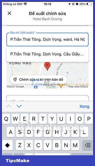 Instructions for editing locations on Google Maps Picture 10