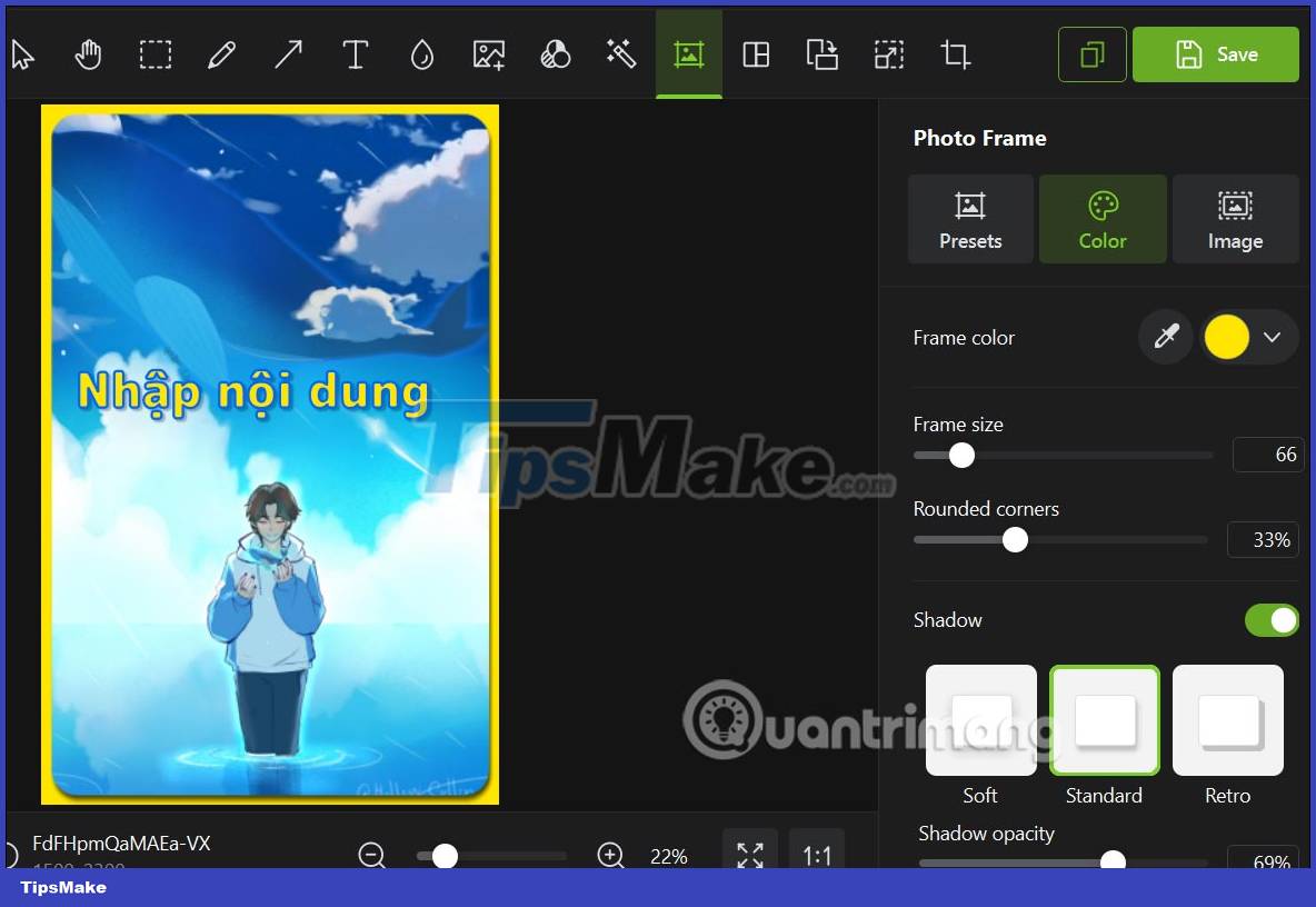 Picture 5 of Instructions for editing photos on Icecream Photo Editor