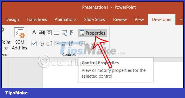 Instructions for inserting checkboxes in PowerPoint Picture 6
