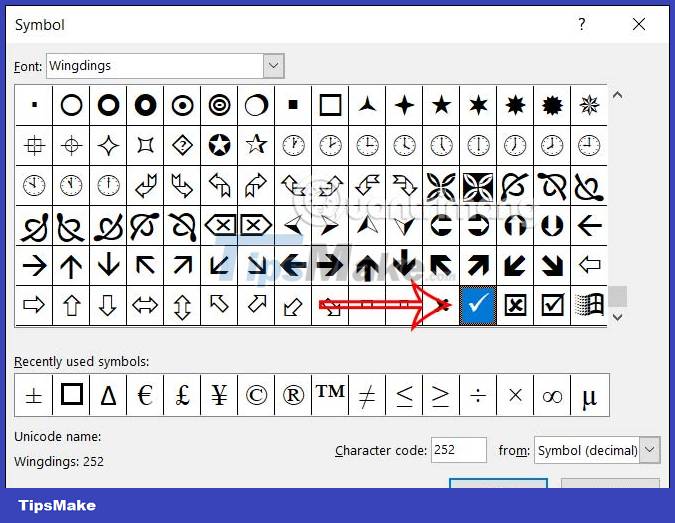 Instructions for inserting checkmarks in PowerPoint