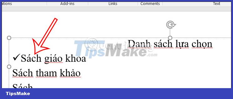 Instructions for inserting checkmarks in PowerPoint Picture 4